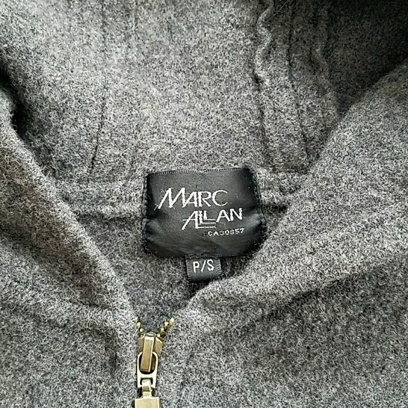 Vintage Marc Allan Grey 100% Wool Sweater - Picture 4 of 7